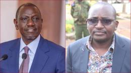 File photos of Juja MP George Koimburi and President William Ruto.